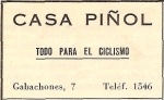 Anunci Cal Pinyol 1951